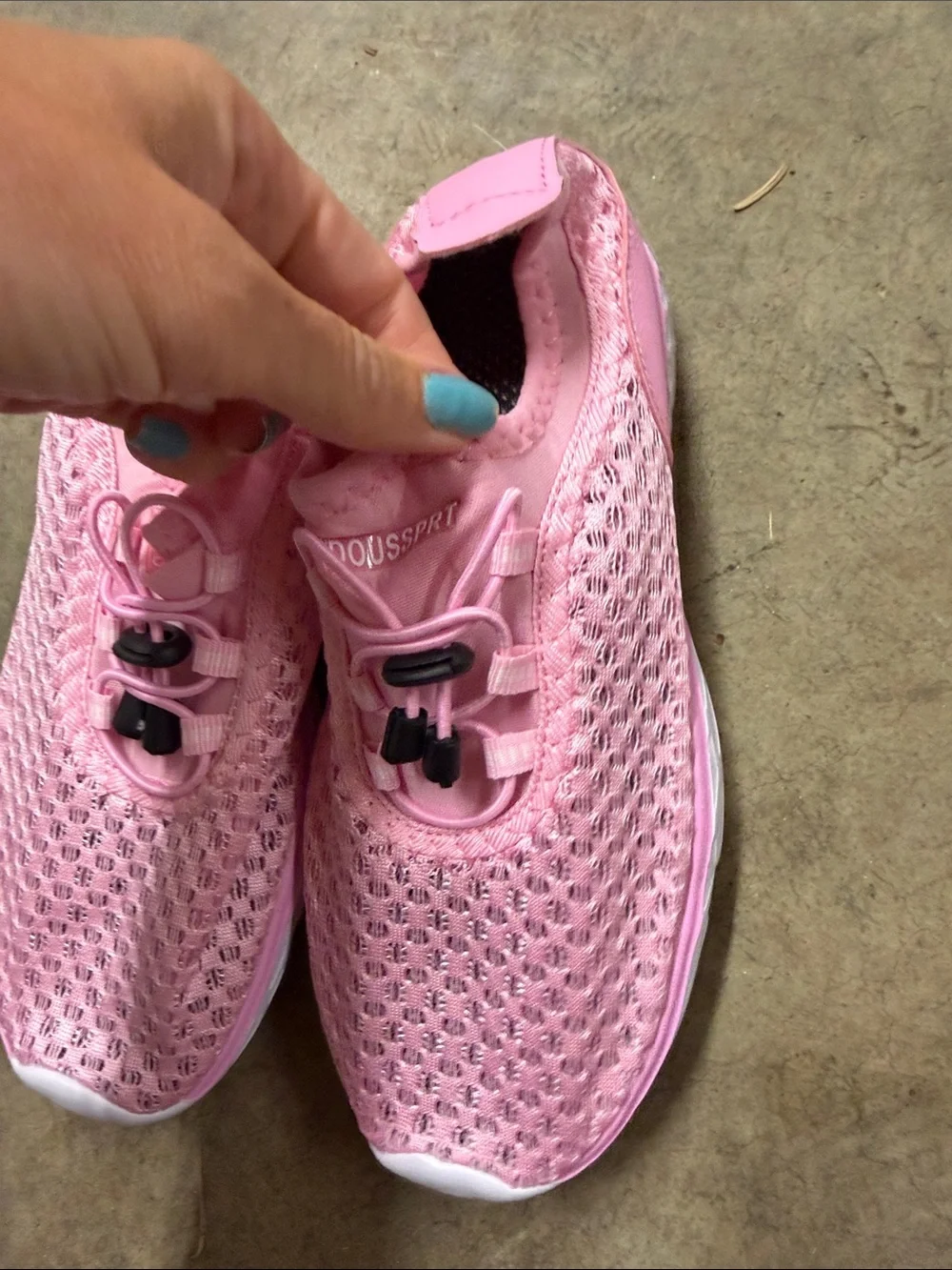 Kids Pink Slip-On Mesh Water Shoes